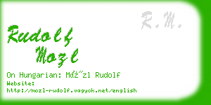 rudolf mozl business card